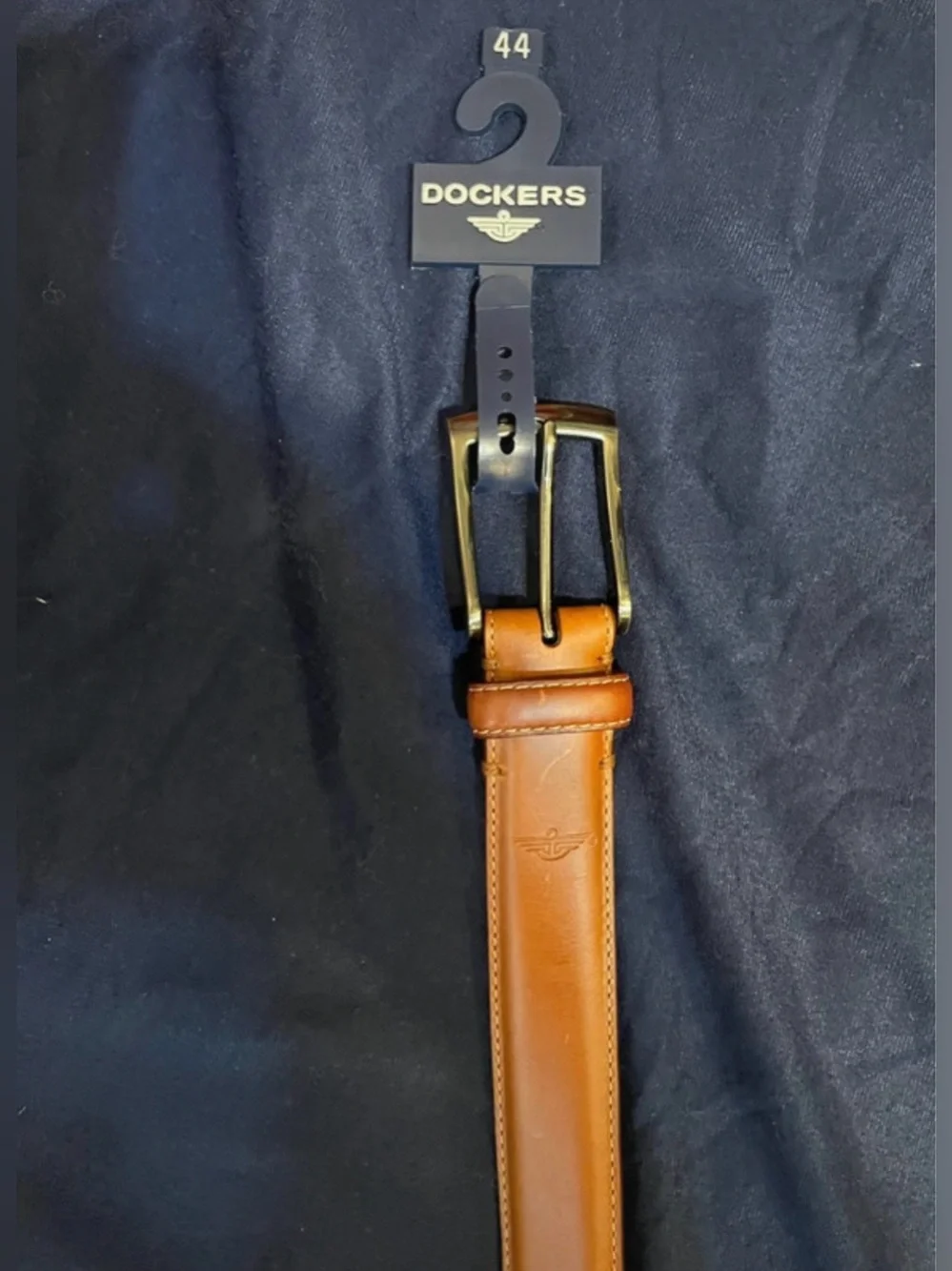 NWT Dockers Tan Brown Leather Men's Belt (Size 44)